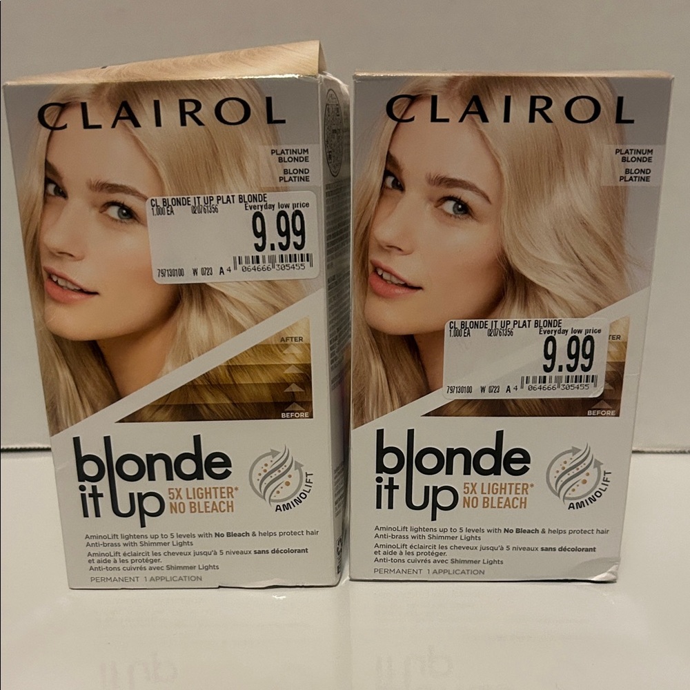 Clairol Blonde It Up Hair Lightener- Platinum Blonde 2 Boxes